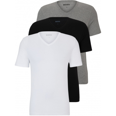 Hugo Boss 3 PACK - pánské triko BOSS Regular Fit 50475285-999 XL