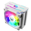 Zalman chladič CPU CNPS10X OPTIMA II / 120mm RGB ventilátor / heatpipe / PWM / výška 160mm / pro AMD i Intel / bílý