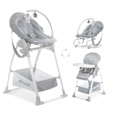 Hauck Sit´n Relax 3v1 2023 jídelní židlička stretch grey