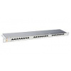 19" patch panel Solarix 24xRJ45 CAT6 STP s vyvazovací lištou 0,5U SX24HD-6-STP-SL