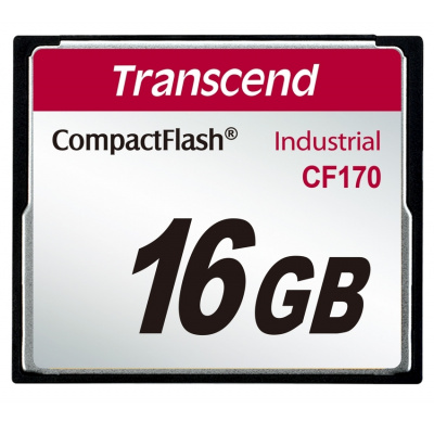 Transcend 16GB INDUSTRIAL CF CARD CF170 paměťová karta (MLC) - TS16GCF170