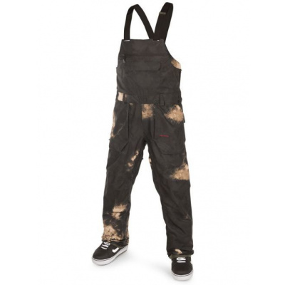 Pánské kalhoty Volcom Roan Bib Overall Bleach Black XL