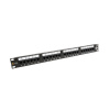 SOLARIX Solarix Patch panel 24 x RJ45 CAT6 UTP 350 MHz černý 1U ACNET18551