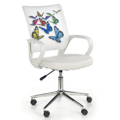 Dětská otočná židle Halmar IBIS butterfly