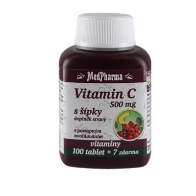MedPharma Vitamin C 500 mg s šípky, prodl. účinek - 107 tbl.