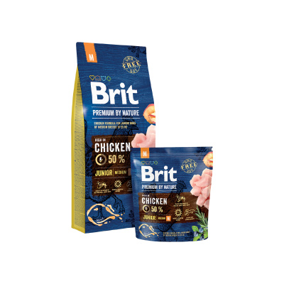 Brit Premium by Nature Junior M váha: 1kg