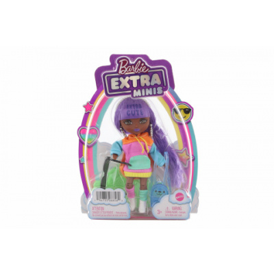 Barbie extra minis - fialové vlasy HJK66