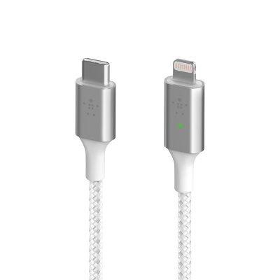 AppleMix Synchronizační a nabíjecí kabel BELKIN USB-C - Lightning pro Apple zařízení - bílý - MFi - 1,2m