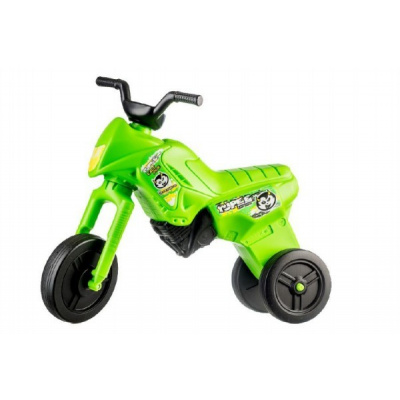 Teddies Odrážedlo Enduro Yupee zelené velké plast výška sedadla 31cm nosnost do 25kg 12m+