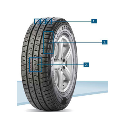 Pirelli CARRIER WINTER 195/65 C R16 104/102 T