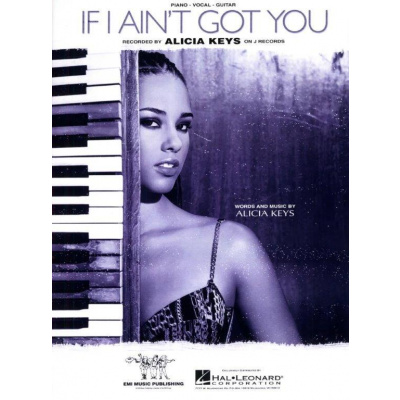 Alicia Keys: If I Ain't Got You (noty na klavír, zpěv, akordy)