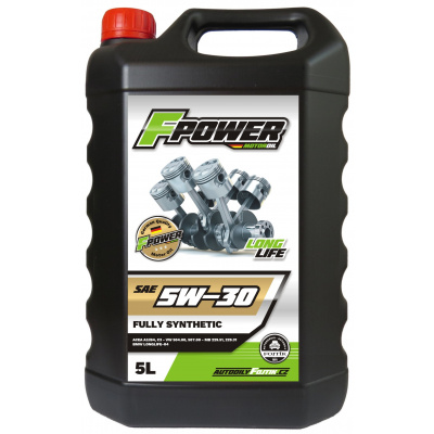 F-POWER motor oil, 5W30 LongLife, 5l