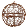 Clayre & Eef Rezavá kovová dekorační koule s otvíráním Loren - Ø 30 cm