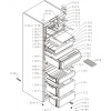 Gorenje 413x198x3mm skleněná mrazáku Gorenje