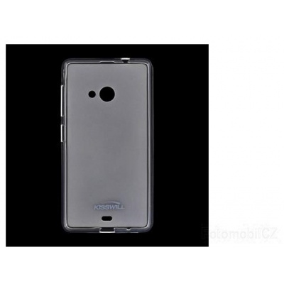 Kisswill TPU silikonové transparentní pouzdro pro Nokia Lumia 535