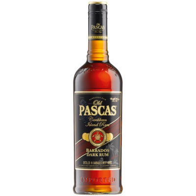 Old Pascas Barbados Dark Rum 1 l 37,5% (holá láhev)