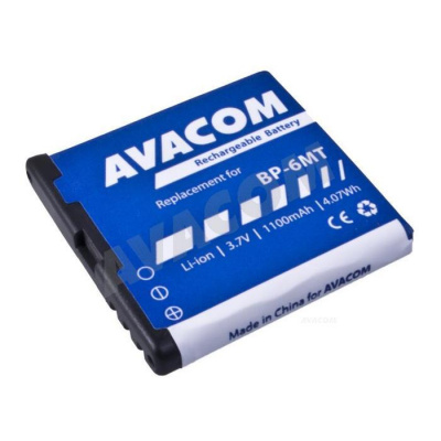 Náhradní baterie AVACOM Baterie do mobilu Nokia E51, N81, N81 8GB, N82, Li-Ion 3,6V 1100mAh (náh - AVACOM GSNO-BP6MT-S1100A 1100mAh