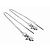 Steel Jewelry Náušnice provlékací playboy z chirurgické oceli NS130142 dárkové balení zdarma