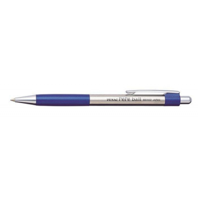 Kuličkové pero "PéPé", modrá, 0,7mm, stiskací mechanismus, PENAC
