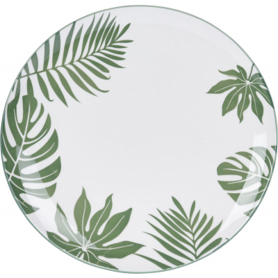 Mělký talíř Siaki 26 cm, motiv tropické listy