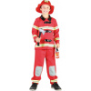 KARNEVAL Šaty Požárník hasič vel.M (120-130cm) 5-9 let KOSTÝM - 66114
