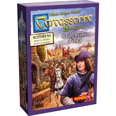 MINDOK Carcassonne: Král, hrabě a řeka (6. rozšíření ke hře)