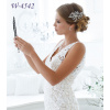 Svatební ozdoba do vlasů pás s lístky a perličkami W-4542