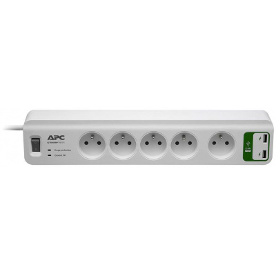 APC Essential SurgeArrest, přepěťová ochrana, 5 zásuvek, 2xUSB