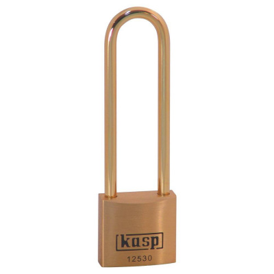 Kasp K12530L70BD visací zámek 30 mm zámky s různými klíči zlatožlutá na klíč