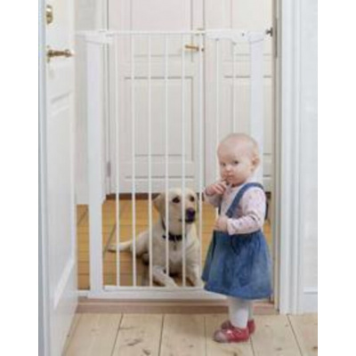 BABYDAN Vysoká zábrana Premier Pet Gate 73-86 cm, bílá