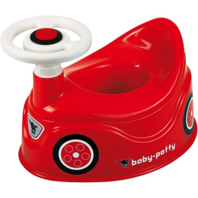 Nočník s volantem a klaksonem Big Baby-Potty / 18 m+ / červená