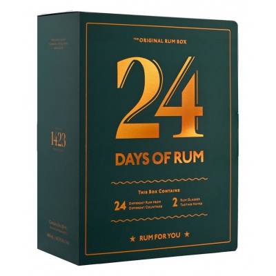 1423 Aps Rumový kalendář 2022 + 2 skleničky, 24x20ml
