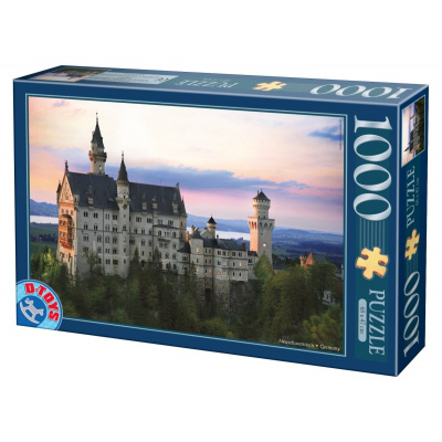 Puzzle D‐TOYS Neuschwanstein • Německo, 1000 dílků + k objednávce puzzle zdarma