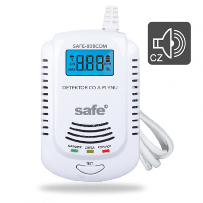 SafeHome Kombinovaný detektor CO a výbušných plynů SAFE-808 COM