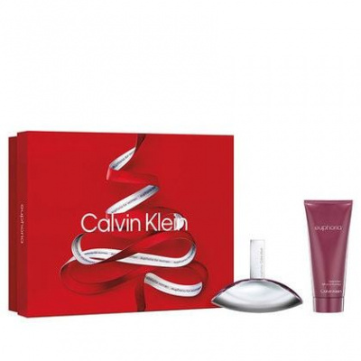 Calvin Klein Euphoria Woman, Dárková sada, Dámska vôňa, parfémovaná voda 50ml + tělové mléko 100ml
