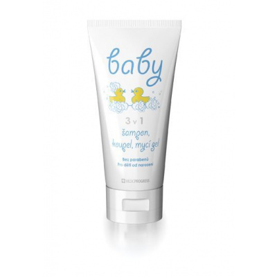 Baby 3v1 šampon - koupel - mycí gel 200 ml