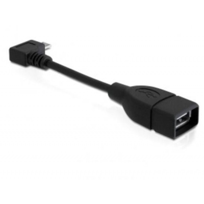 Delock Adapter USB micro-B samec pravoúhlý > USB 2.0-A samice OTG 11cm