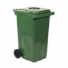 Plastové venkovní popelnice na tříděný odpad s otvorem, objem 240 l