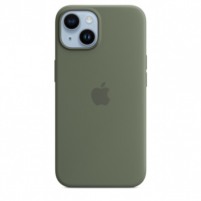 Apple iPhone 14+ Silicone Case with MagSafe - Olive - Apple Silikonové s MagSafe iPhone 14 Plus, olivová MQUD3ZM/A