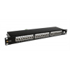 Solarix Patch panel Solarix 24 x RJ45 CAT6 STP černý 1U SX24-6-STP-BK