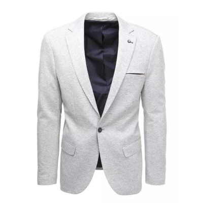 Dstreet Pánské elegantní sako bílé SUPER mx0570 S-48