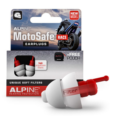Alpine MotoSafe Race špunty do uší 1 pár Špunty do uší na motorku