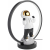 BRUBAKER Astronaut v anime póze - 33 cm stolní lampa s LED kroužkem - Vesmírná noční lampa s nepřímým osvětlením a USB-C zástrčkou - Ručně malovaná