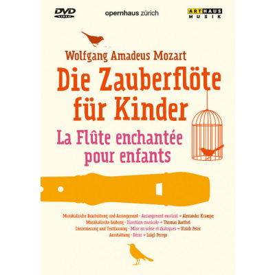 MOZART,W.A.: Kouzelná flétna pro děti (německy a francouzsky) (DVD)