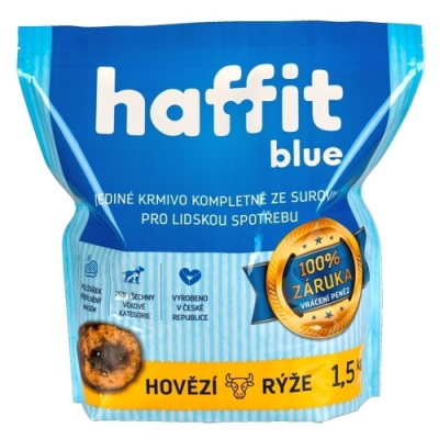Haffit Blue hovězí rýže 1,5kg