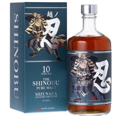Shinobu 10yo Pure Malt Mizunara Japanese Oak Finish 43% 0,7l (karton)