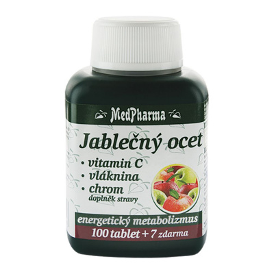 MedPharma Jablečný ocet vitamín C vláknina chrom 107 tablet