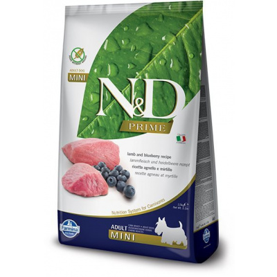 N&D PRIME grain free dog adult mini lamb & blueberry 7 kg