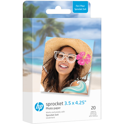 HP Sprocket Zink paper 3,5x4,25 20-pack