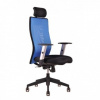 Office Pro Kancelářská židle CALYPSO GRAND Hlavová opěrka se stavitelnou hlavovou opěrkou Čalounění OFFICE PRO Červený opěrák / černý sedák